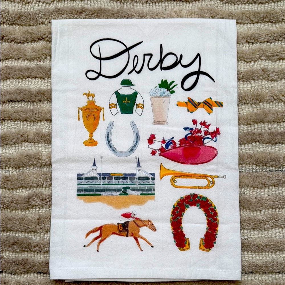 KY Derby Terry Decorative Towel